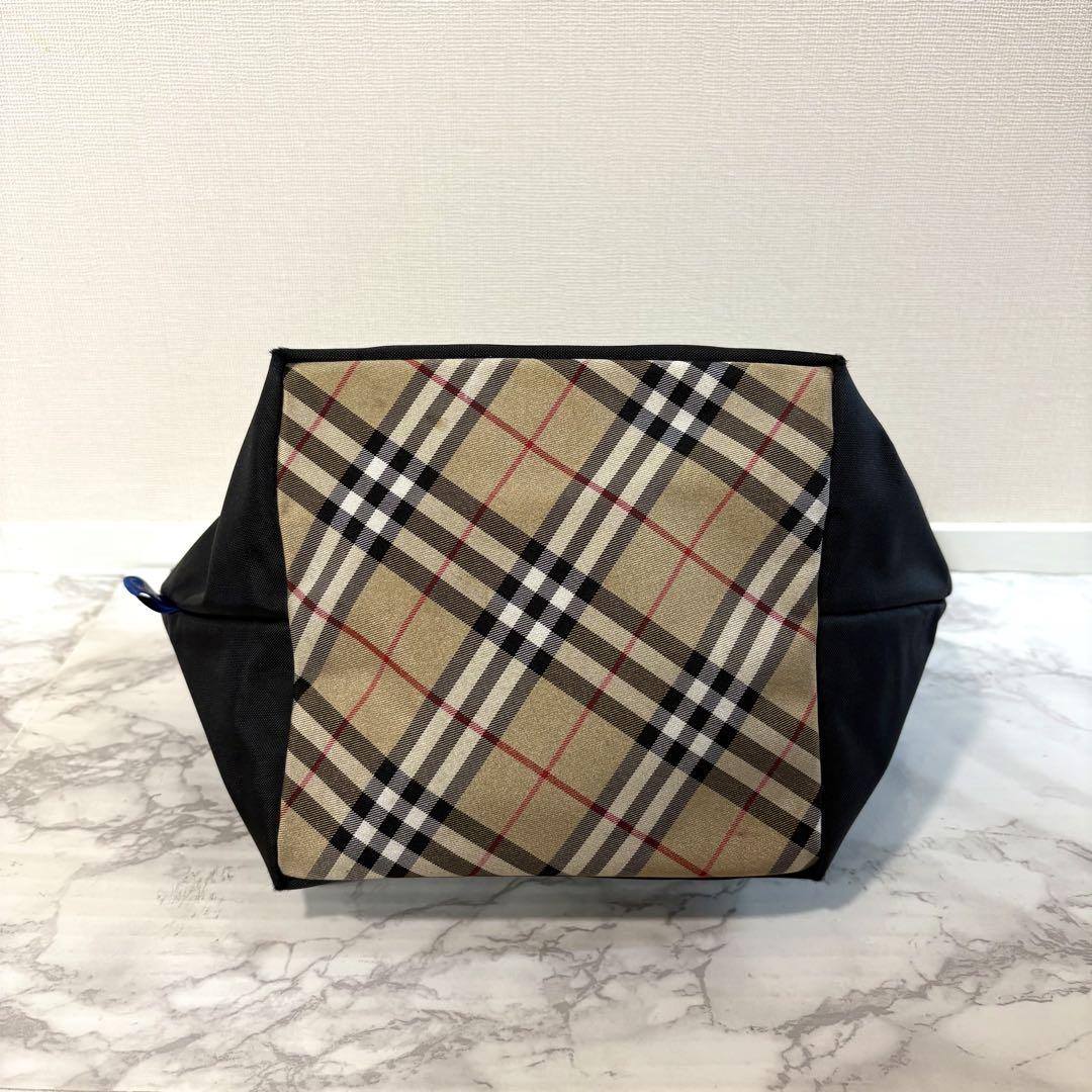 BURBERRY バーバリー ノバチェック ナイロン ミニ ハンドバッグ