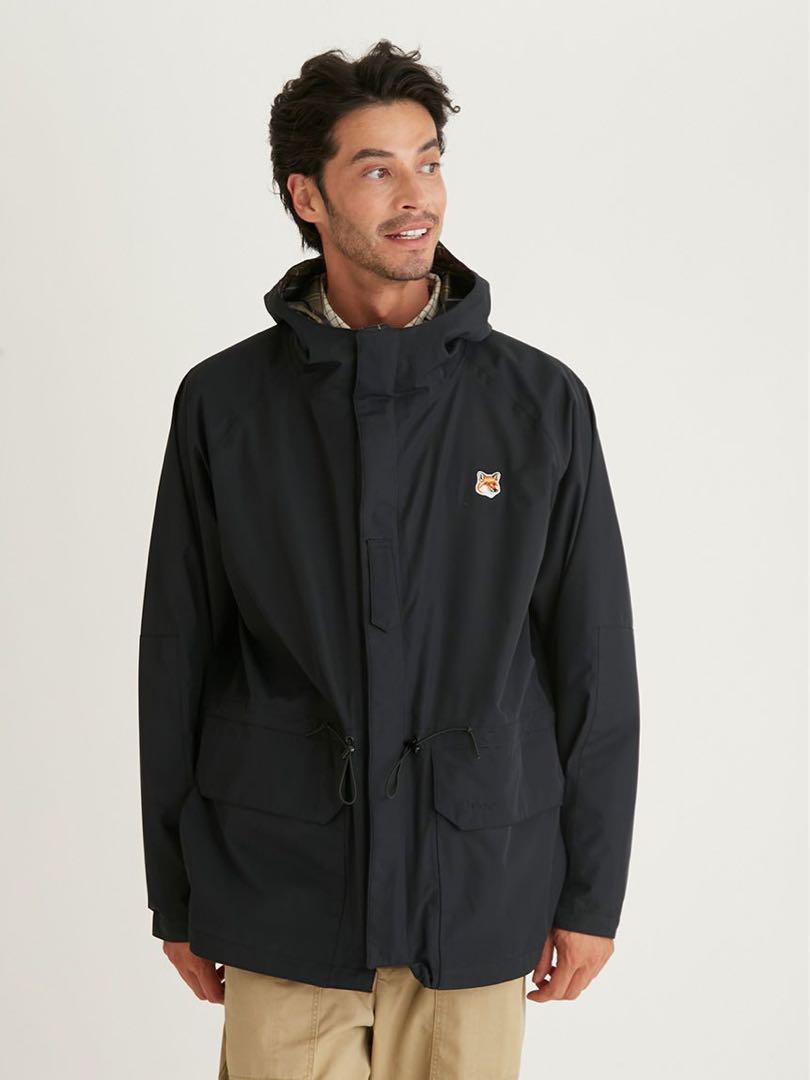 Barbour × Maison Kitsune ミリタリー フード ブルゾン