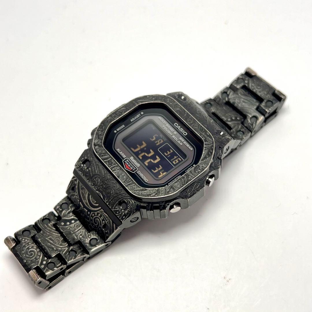 新品 G-SHOCK GW-B5600HR-1JF メタルカスタム ペイズリー 新品 G-SHOCK GW-B5600HR-1JF メタルカスタム ペイズリー