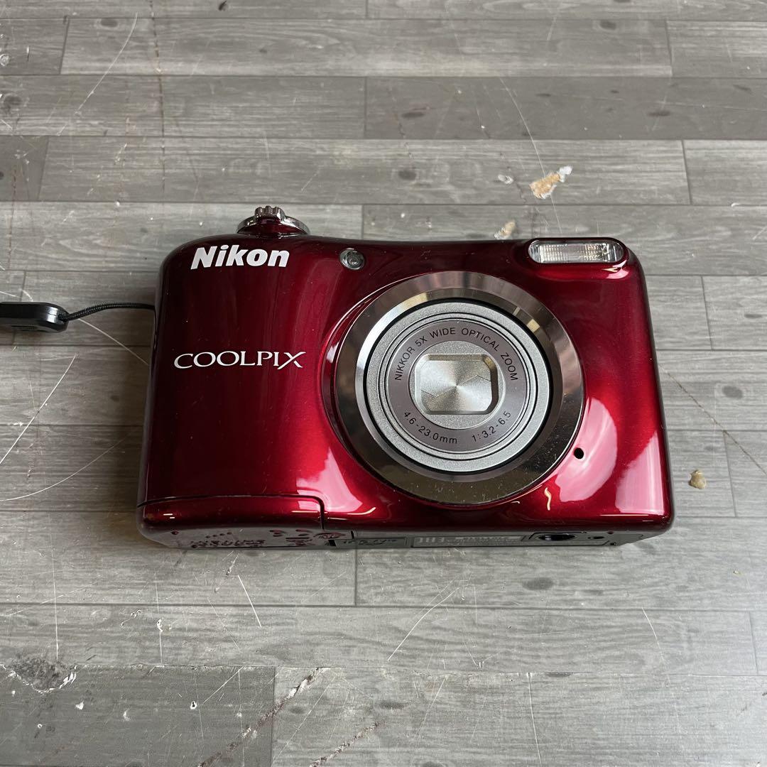 ニコン Nikon COOLPIX A10 レッド 乾電池式 デジタルカメラ 赤