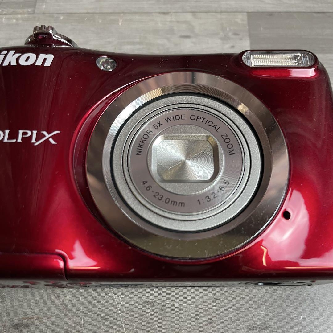 ニコン Nikon COOLPIX A10 レッド 乾電池式 デジタルカメラ 赤
