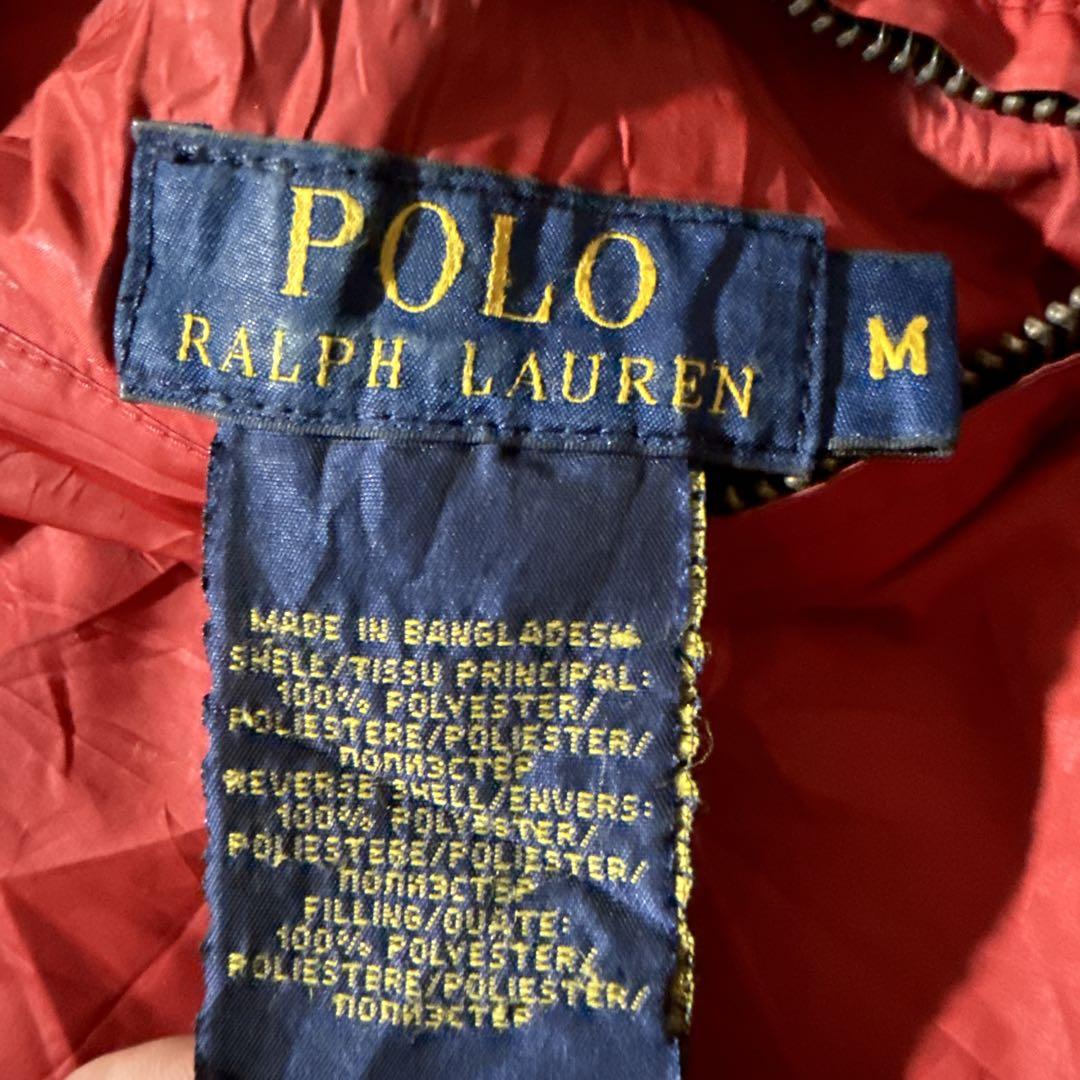 POLO ポロ ラルフローレン リバースブル 中綿 キルティング ジャケット M