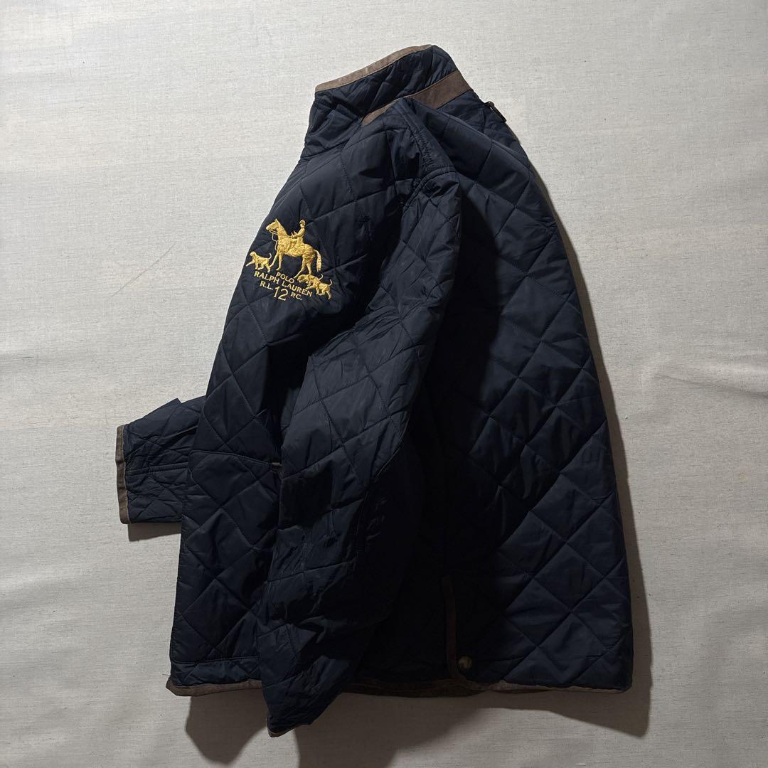 POLO ポロ ラルフローレン リバースブル 中綿 キルティング ジャケット M