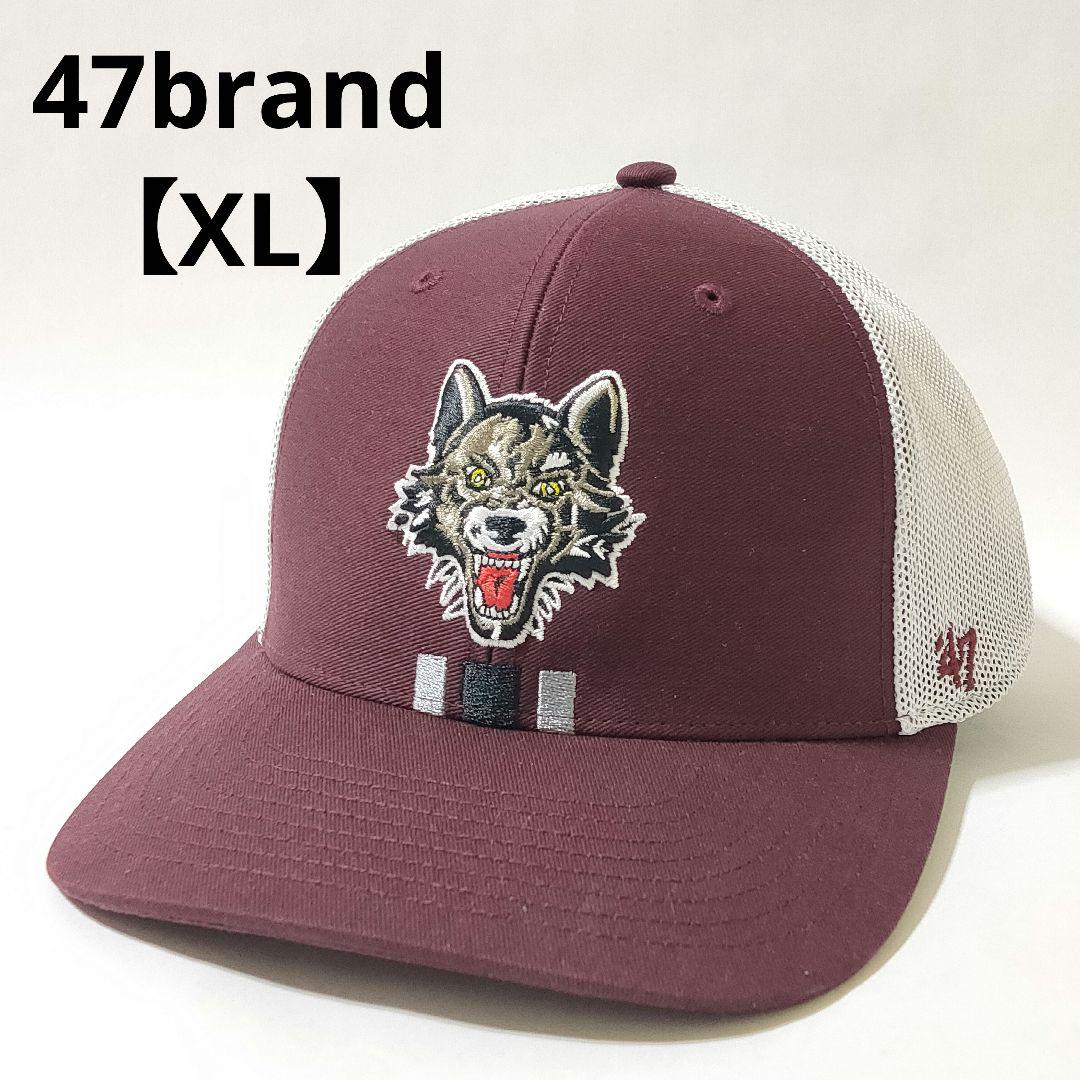 【‘47】アメリカンホッケー シカゴ ウルブス メッシュキャップ（新品） 47】アメリカンホッケー シカゴ ウルブス メッシュキャップ XL