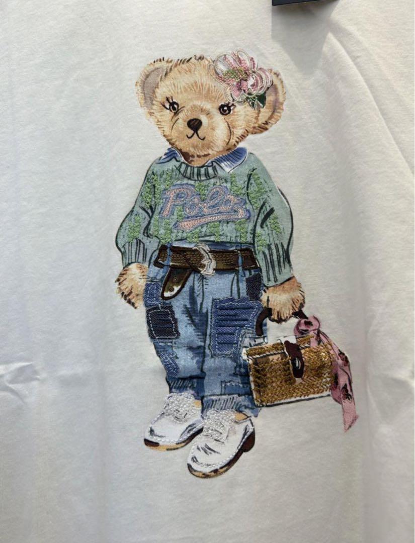 ポロベア 花籠ベアちゃん　コットンカットソー　Tシャツ