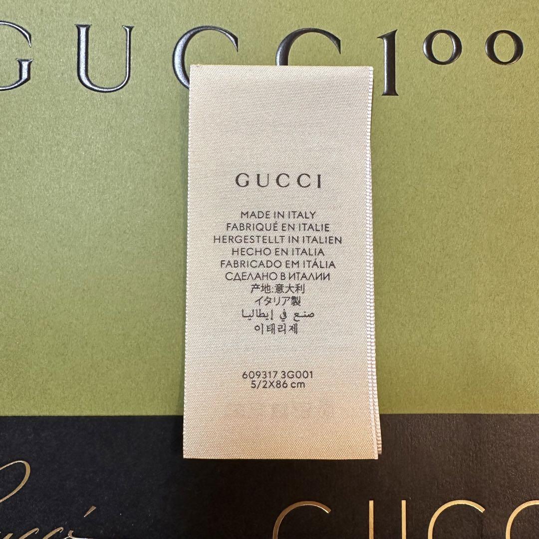 GUCCI シルクスカーフ ネックボウ 花柄 箱付き