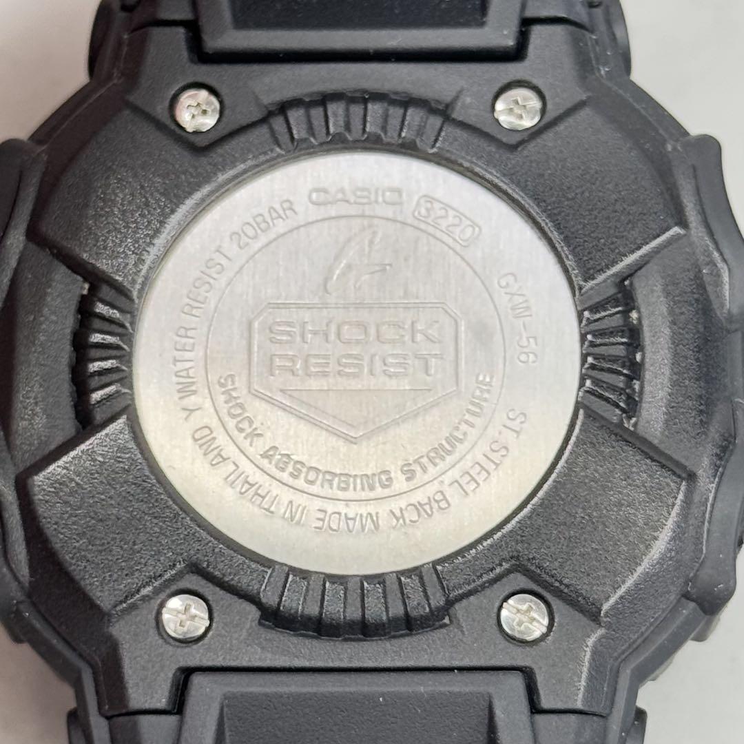 極美品 G-SHOCK GXW-56 電波ソーラー ブラック ゴールド液晶