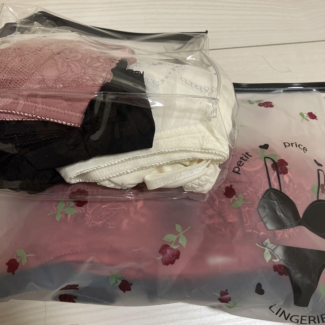 新品　ブラジャー　ショーツ　上下セット　6セット　ポーチつき
