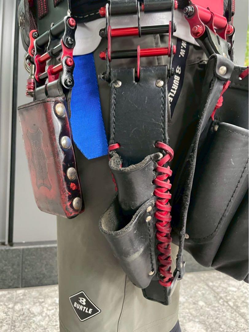 【KNICKSカスタム】腰袋セット タジマ装備付き 即使用可