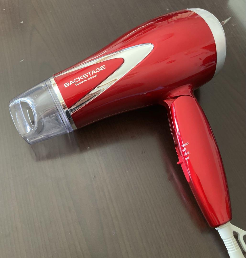 コイズミヘアドライヤー レッドKHD 美品