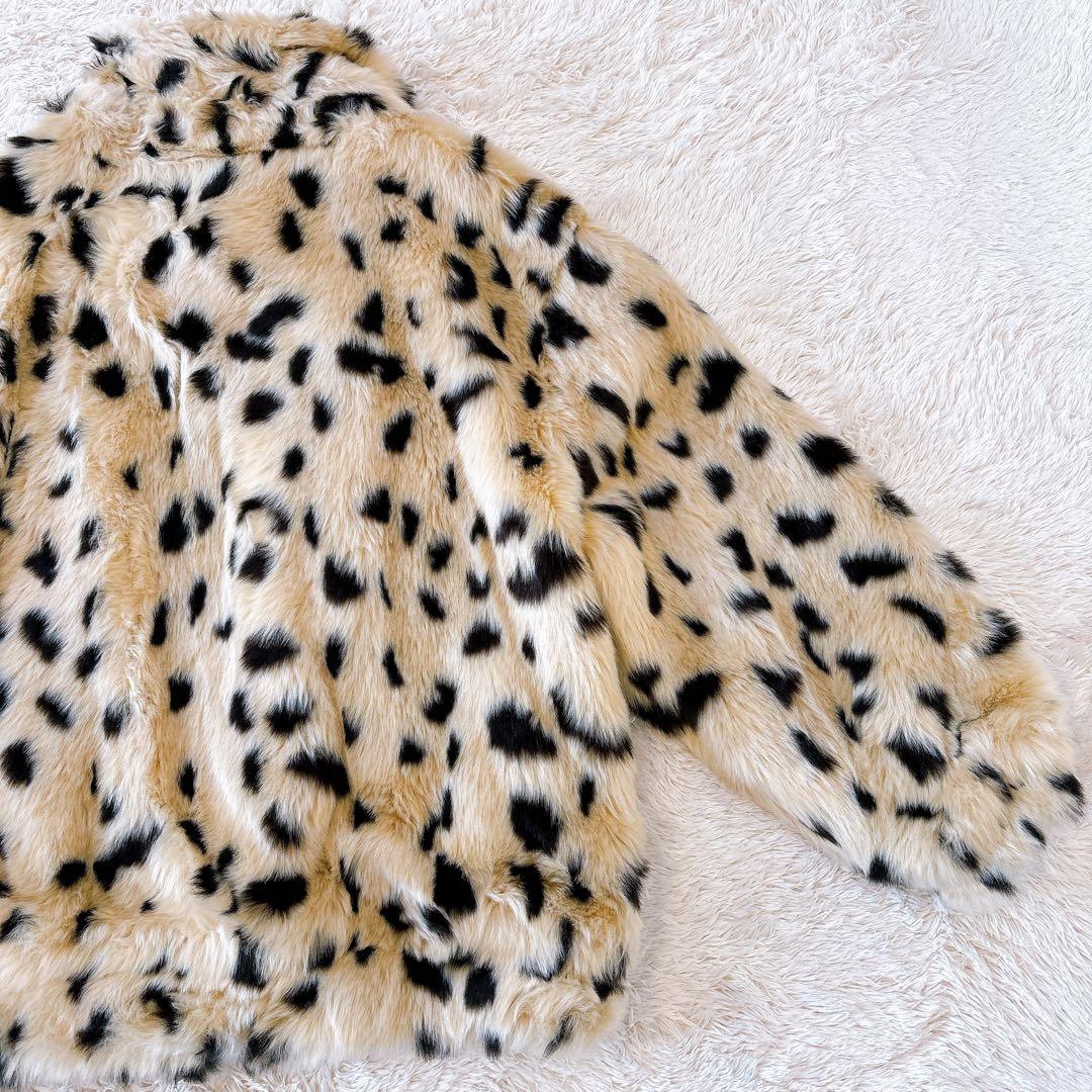 Searoomlynn ECOファーショートzip upコート レオパード Searoomlynn ECOファーショートzip upコート レオパード