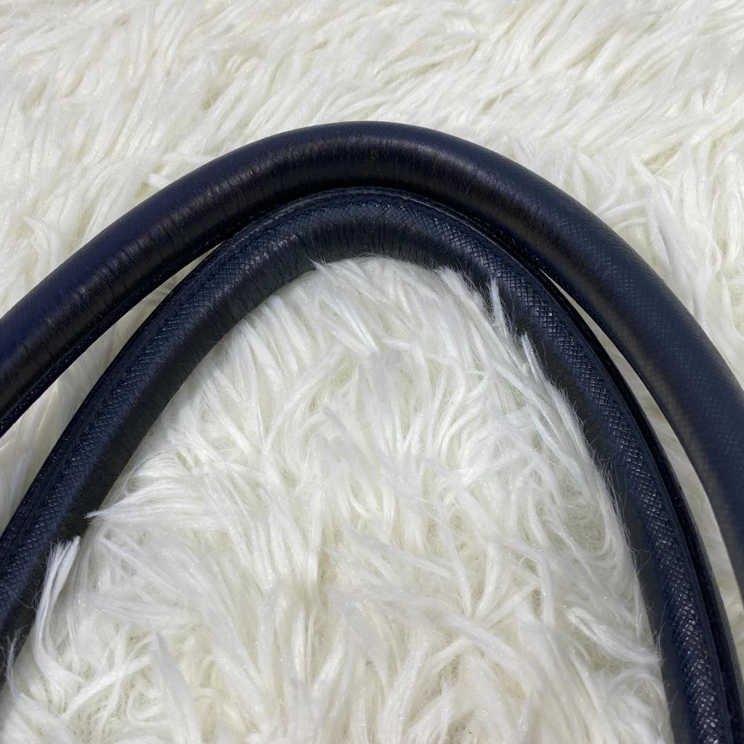 美品　ペッレモルビダ キャピターノ ビジネス　トート 2way レザー ネイビー