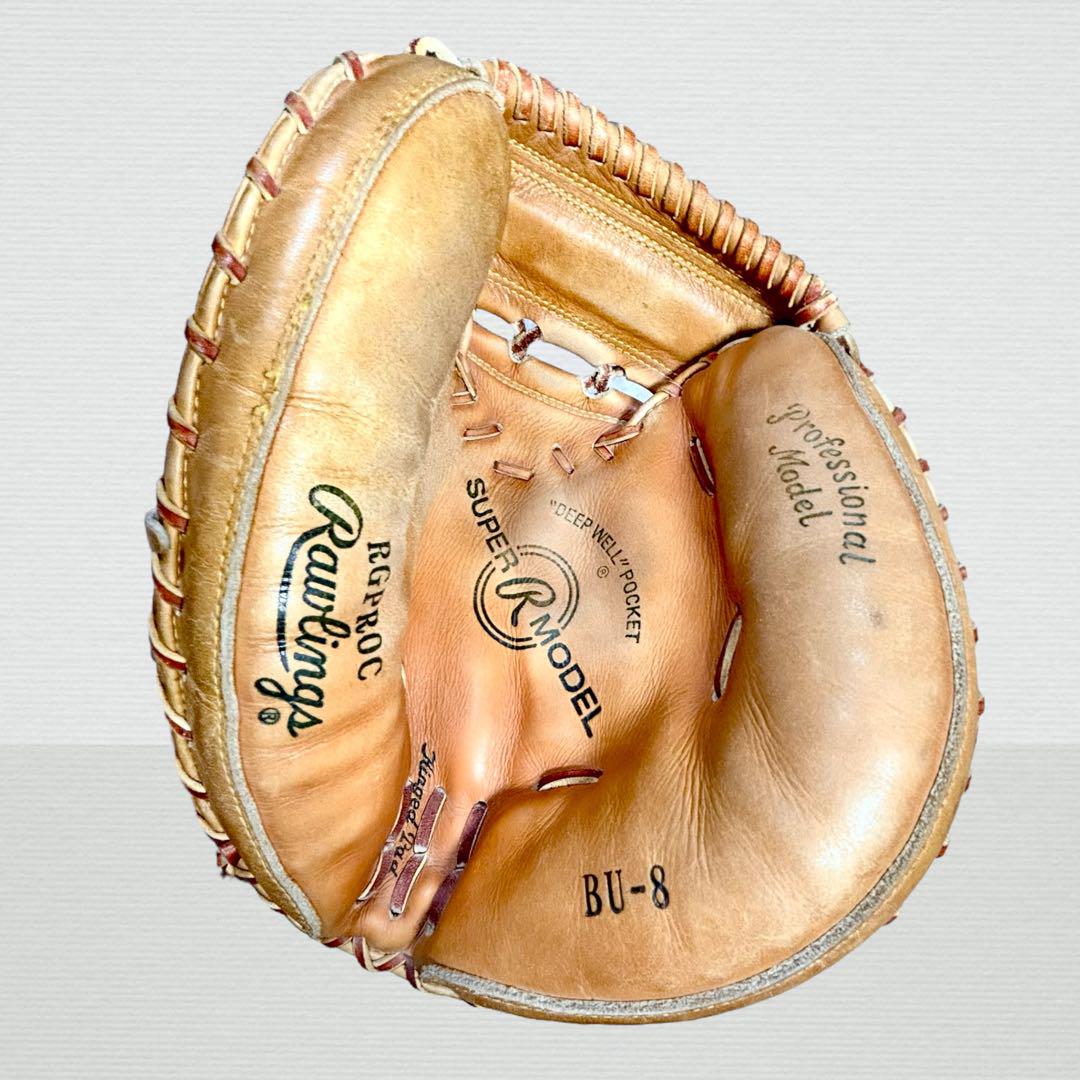 Rawlings キャッチャーミット 軟式野球 BU-8 高級レザー グローブ