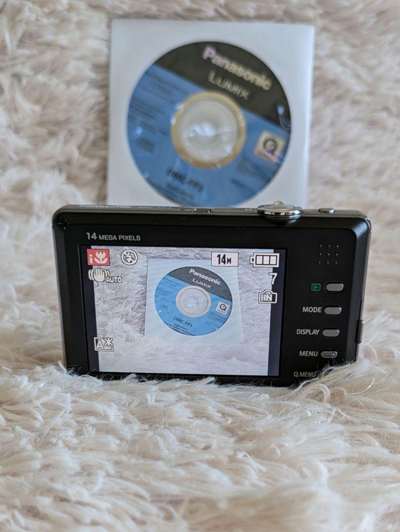 Panasonic/LUMIX　DMC-FP3 ブラック　中古　動作確認済 Panasonic LUMIX DMC-FP3 14.1MP Digital Camera - Black for