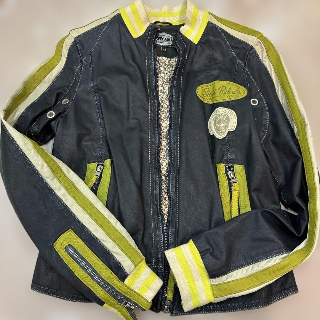 Sir Rebels レザージャケット ブラックL