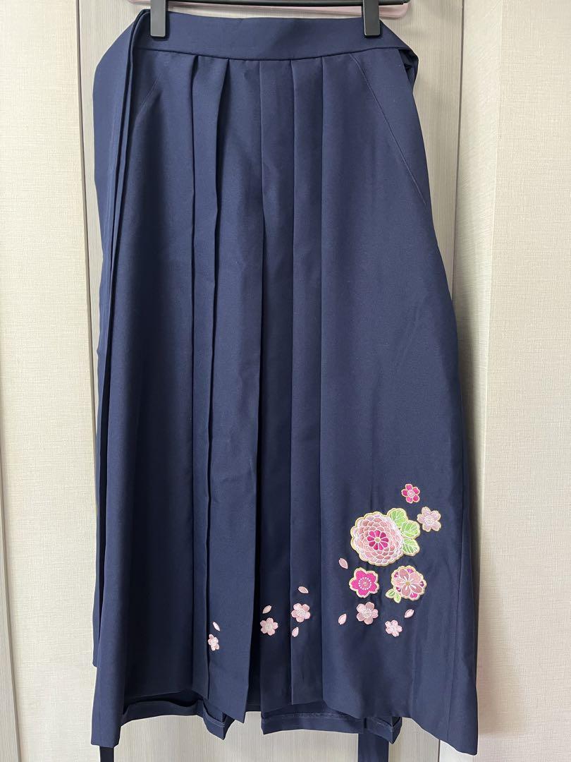 150サイズ【アリサナ】袴セット⭐︎簡単着付け⭐︎半襟付き襦袢/袴/帯枕付き帯/