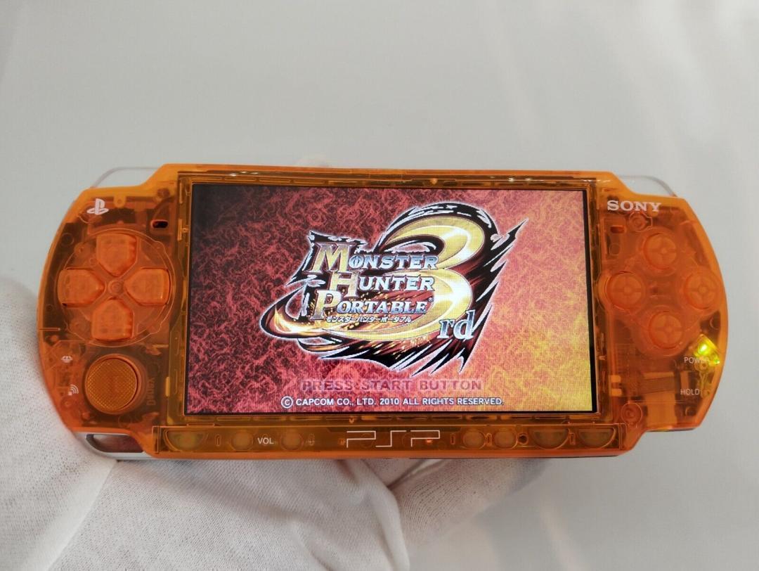 PSP 3000 すぐ遊べるセット【美品・カスタム】スケルトン
