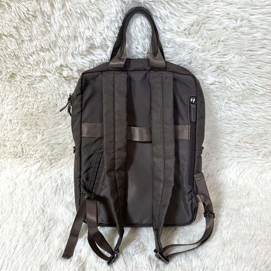 美品✨ace. エース スリムファム ビジネスリュック 2way チャコール
