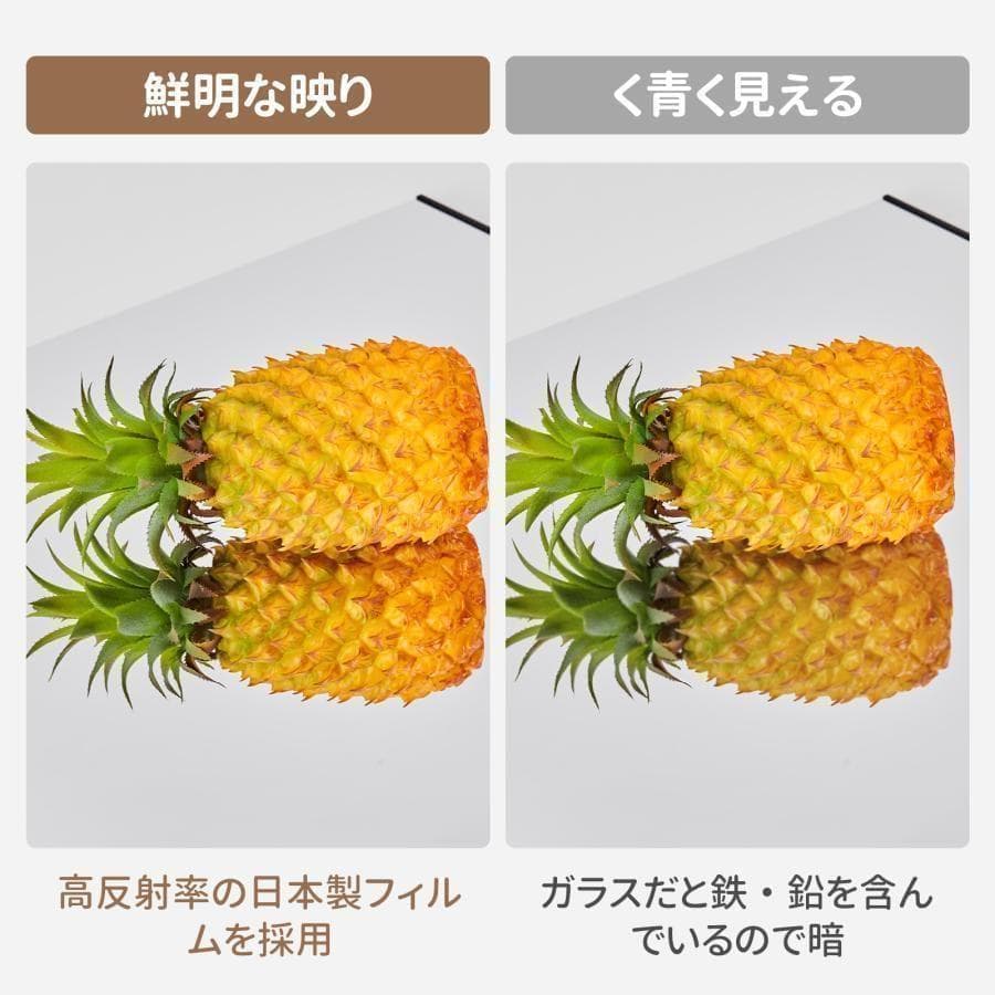 割れない鏡 フィルムミラー ダンス 160×100cm全身鏡 姿見 白 2733 割れない鏡 フィルムミラー ダンス 160×100cm全身鏡 姿見 白 2733