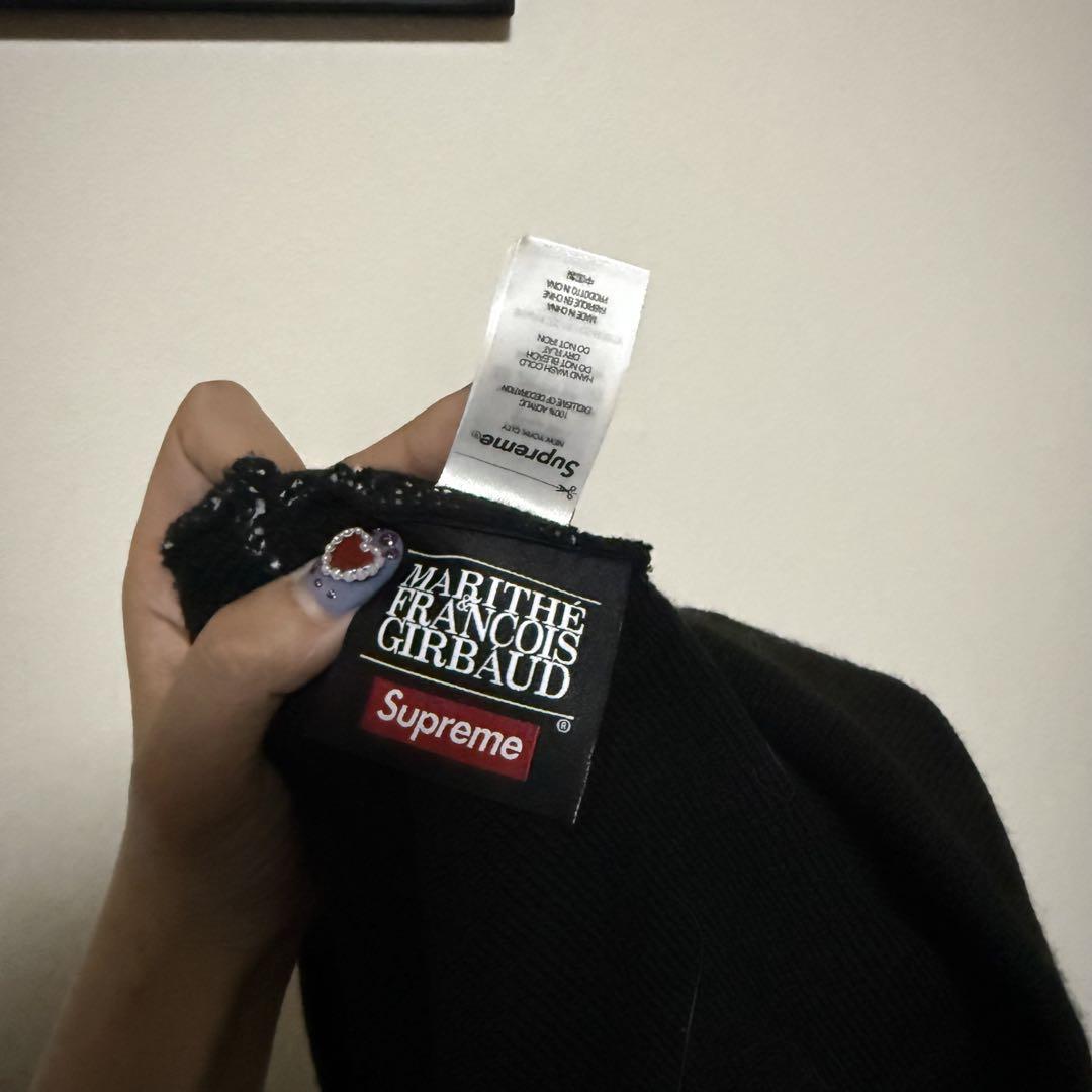 SUPREME ブラック ビーニー