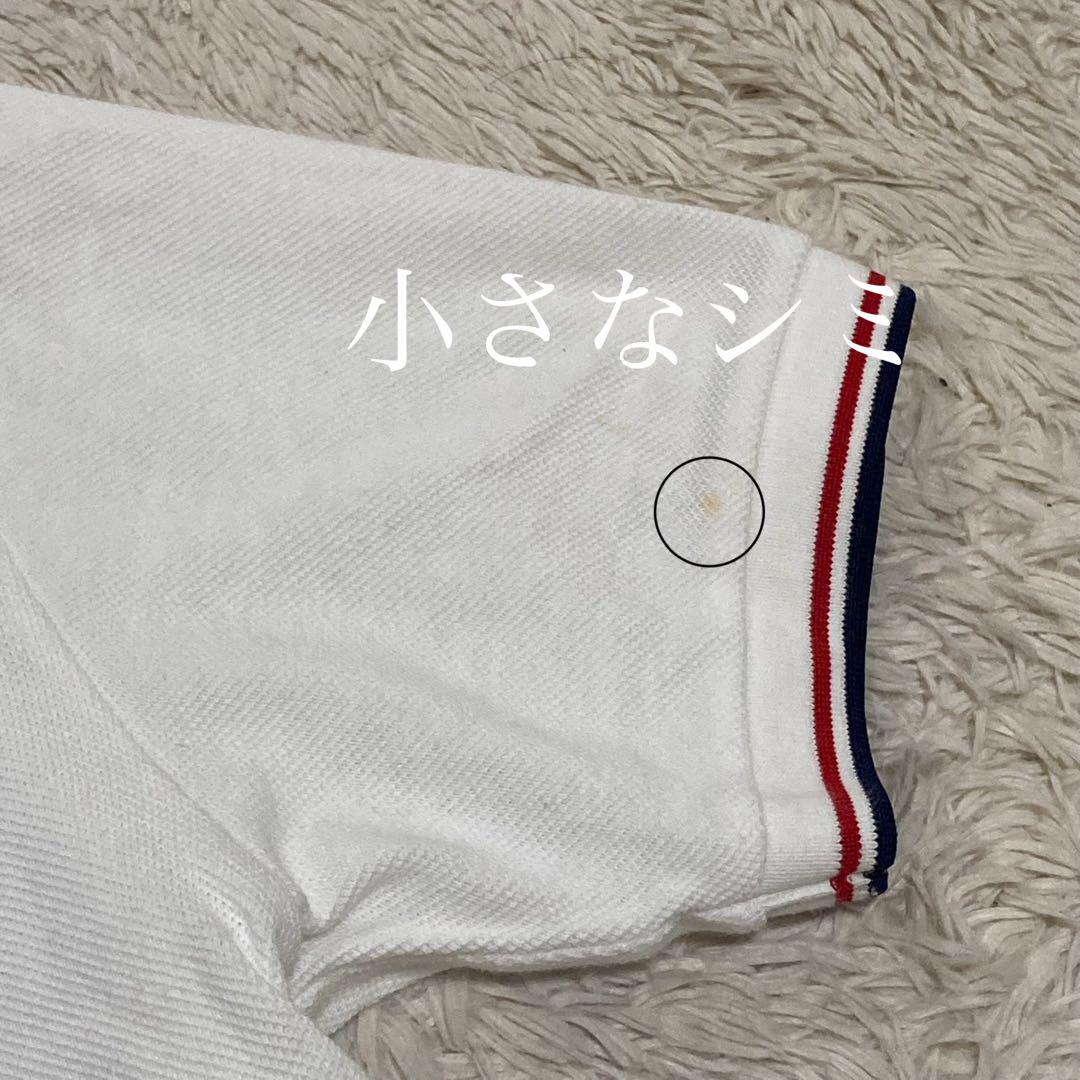 FRED PERRY フレッドペリー【XL】トリコロール 白 紺 赤 ポロシャツ