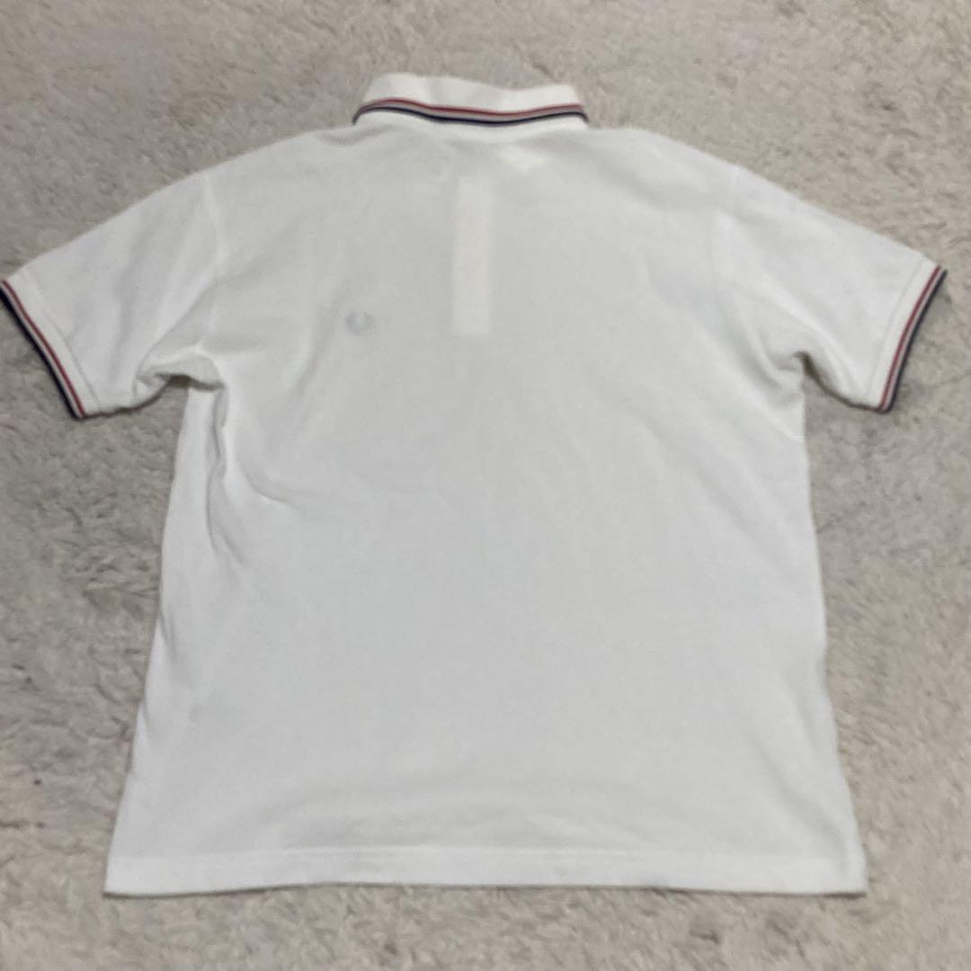 FRED PERRY フレッドペリー【XL】トリコロール 白 紺 赤 ポロシャツ