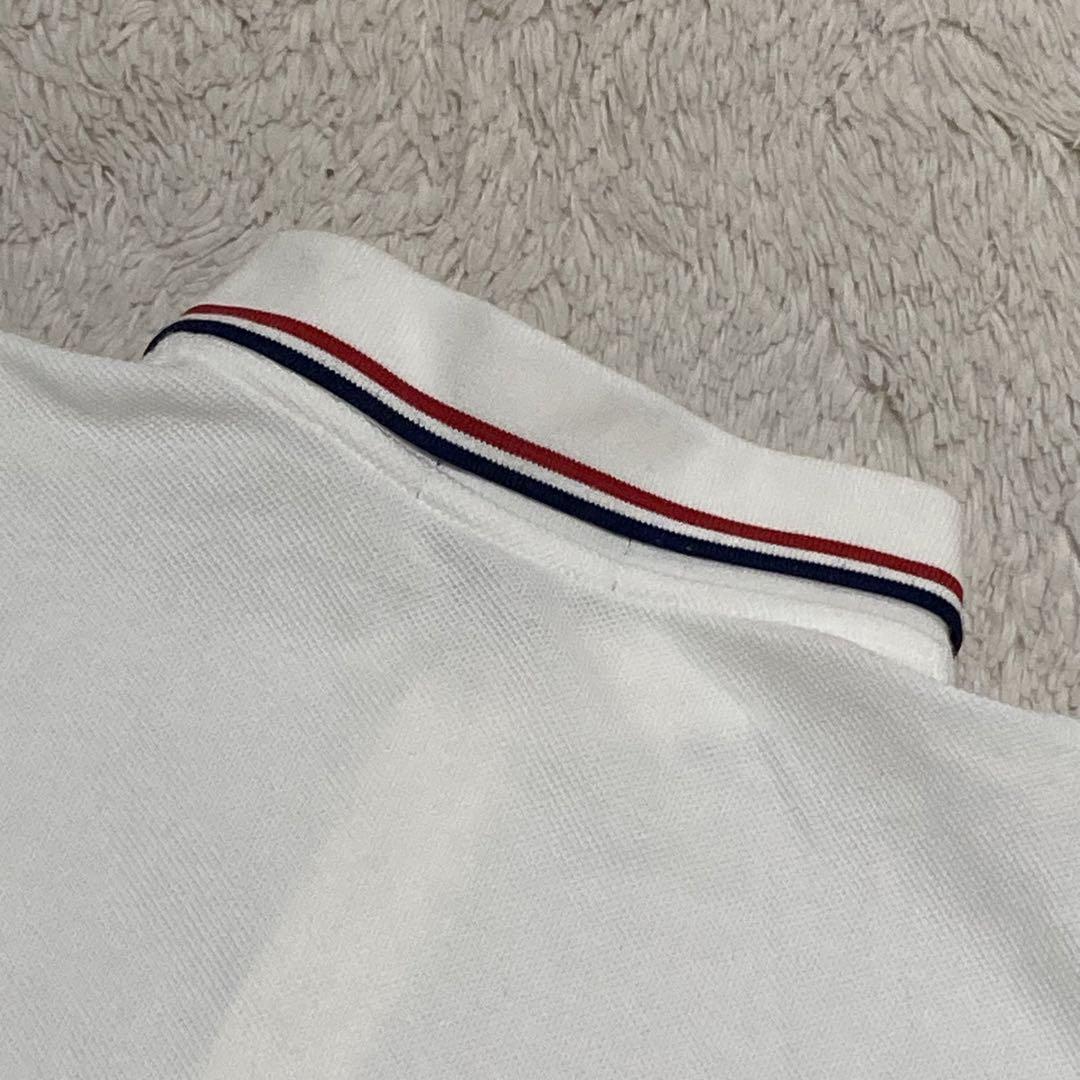 FRED PERRY フレッドペリー【XL】トリコロール 白 紺 赤 ポロシャツ