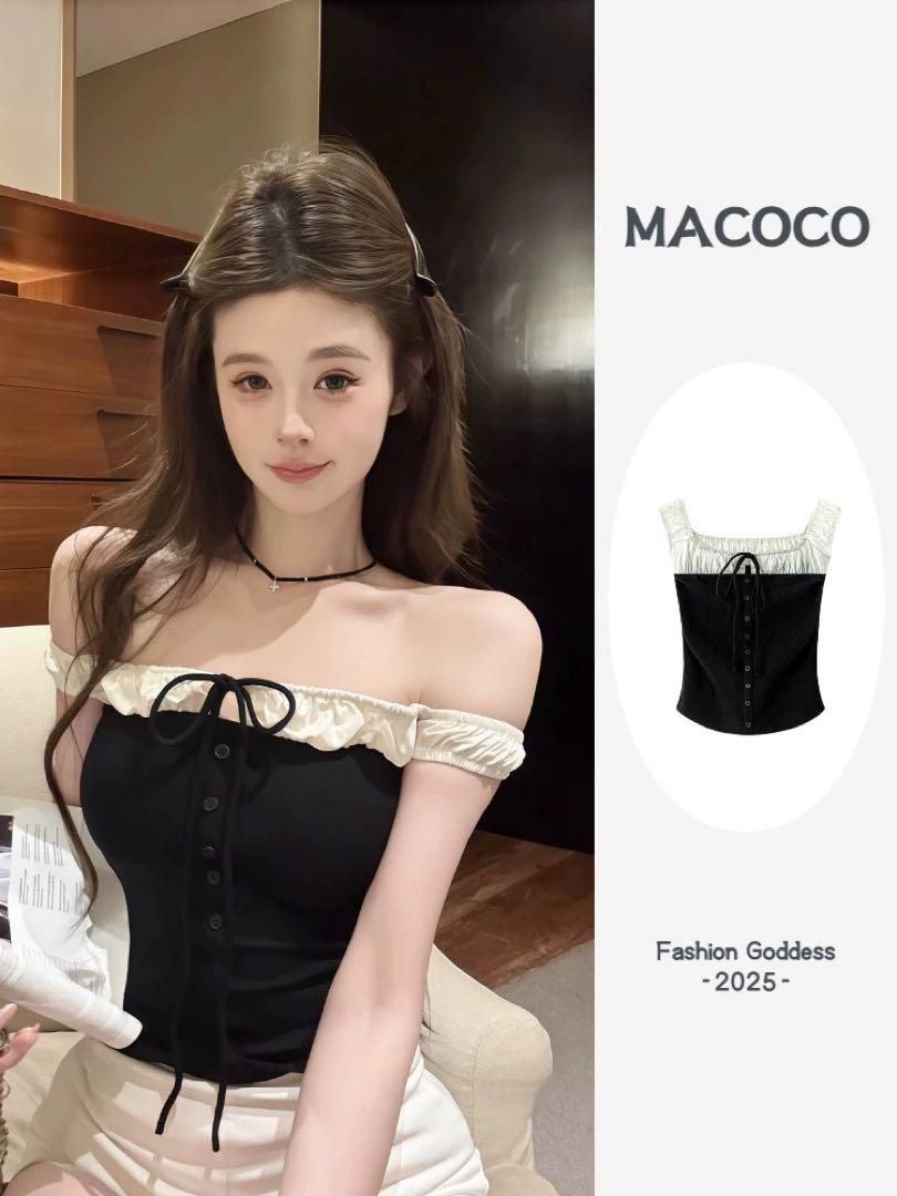 【別倉庫からの配送】 大人気❤️オフショルダートップス ゆったりシンプル 春夏コーデ トップス