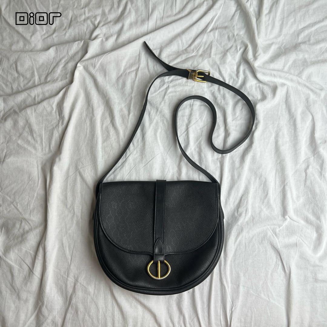 Dior trotter shoulder bag black