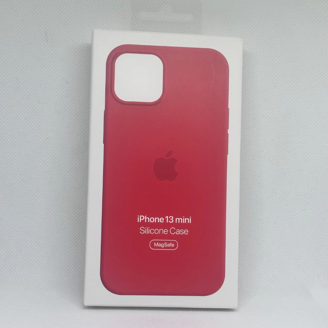 新品ー纯正互换品iPhone13miniシリコンケース red　レッド　096