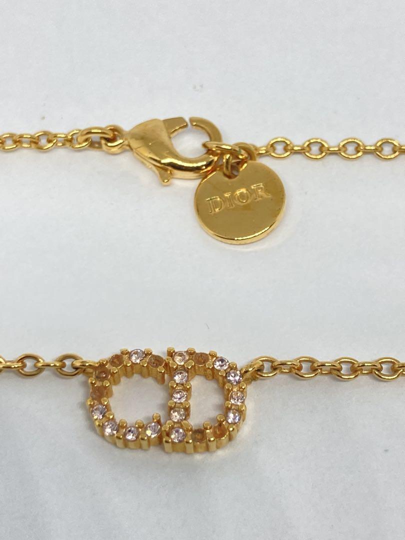 Dior ゴールドクリスタルネックレス
