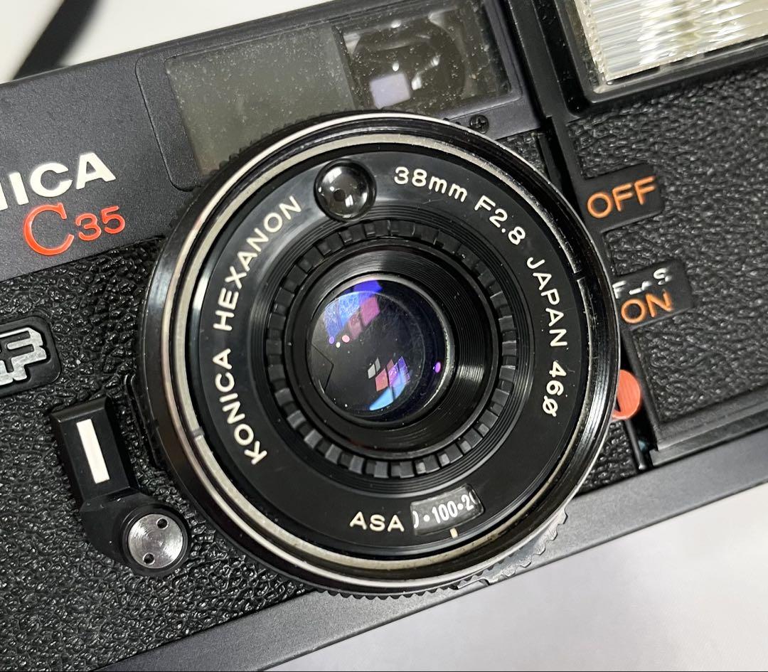 完動品】Konica C35 EF フィルムカメラ 動作確認済み - メルカリ