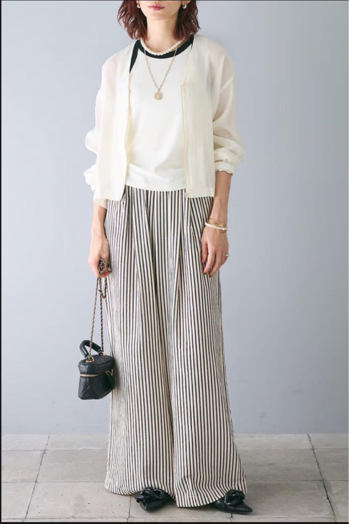 ☆新品！chou chou バックフリル シアーブルゾン