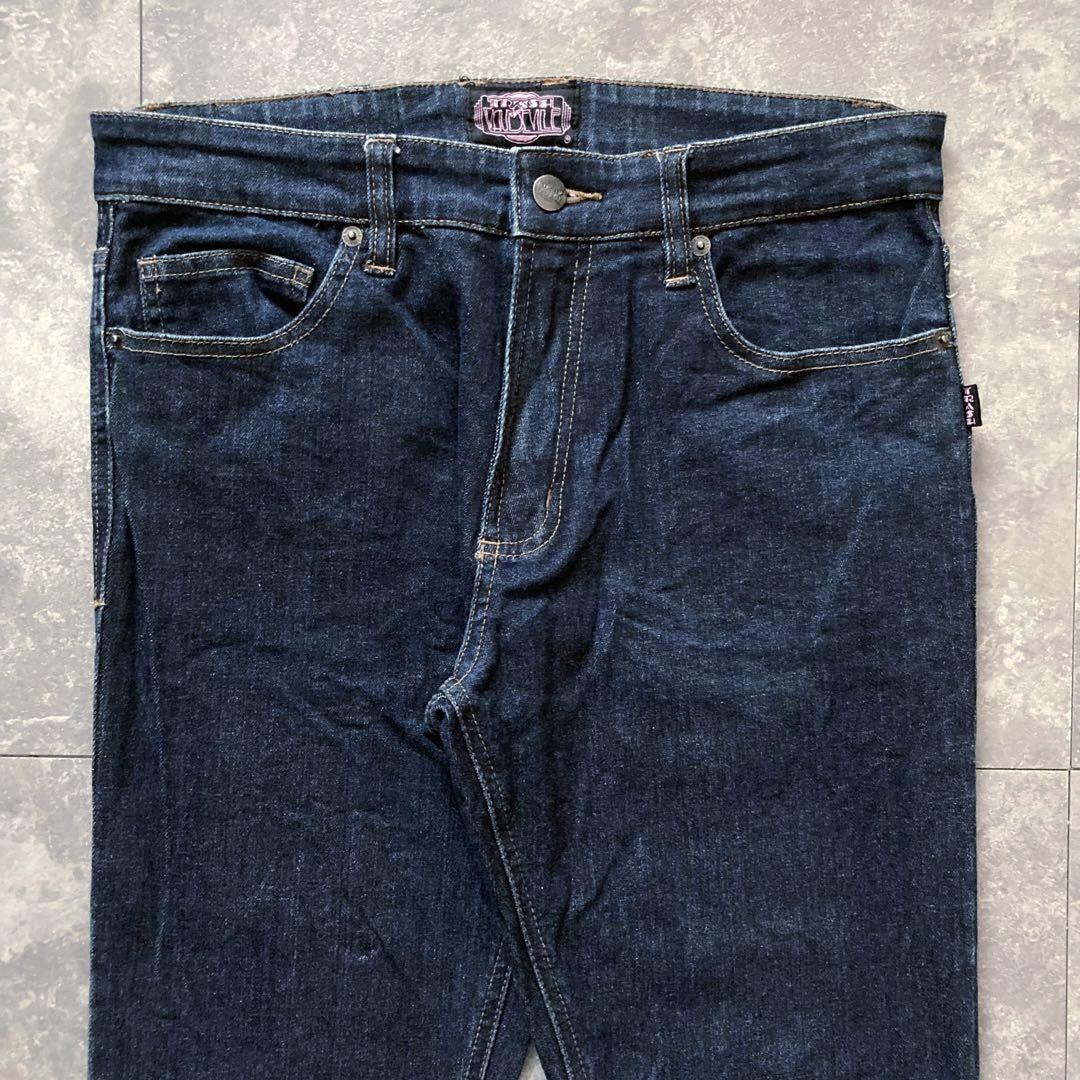 tripp nyc ベルボトム フレアデニム ジーンズ グランジ ヒッピーY2K