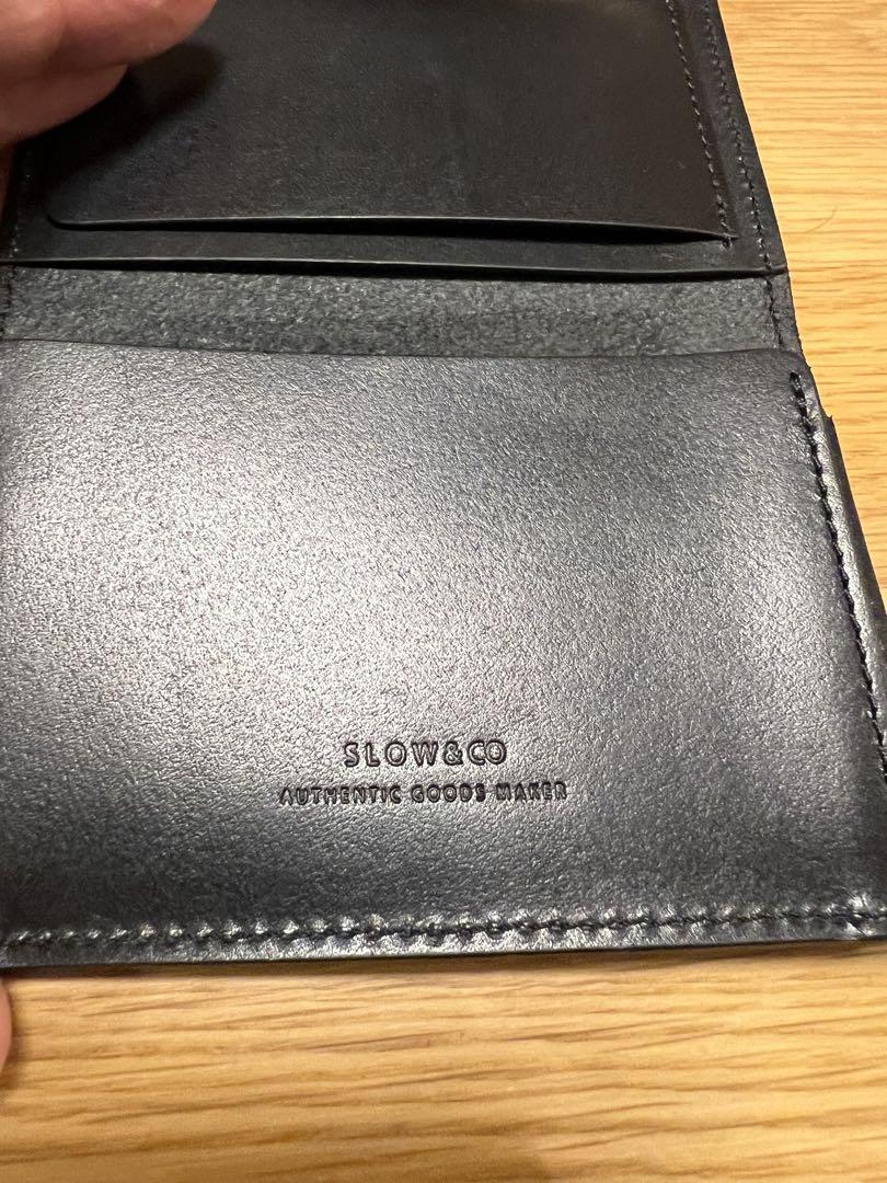SLOW&CO card case カードケース 名刺入 ブラック レザー 本革