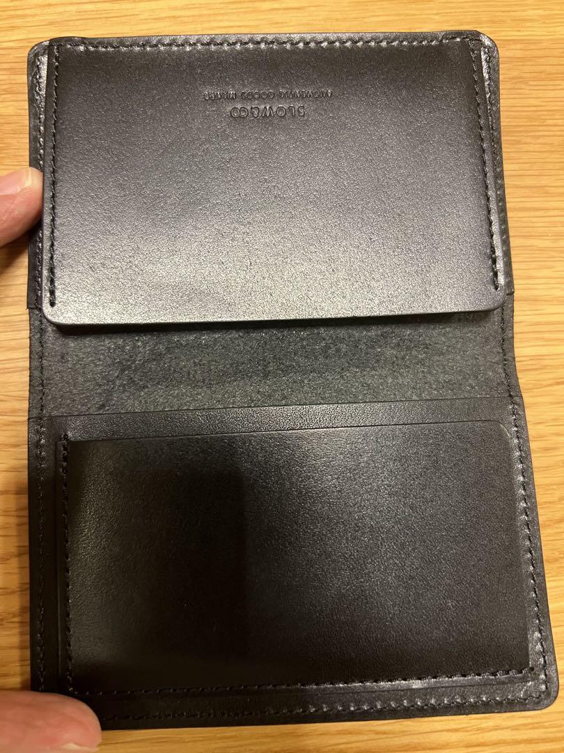 SLOW&CO card case カードケース 名刺入 ブラック レザー 本革