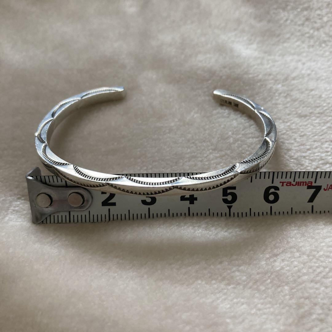 sterling tahe スタンプ バングル ナバホ族