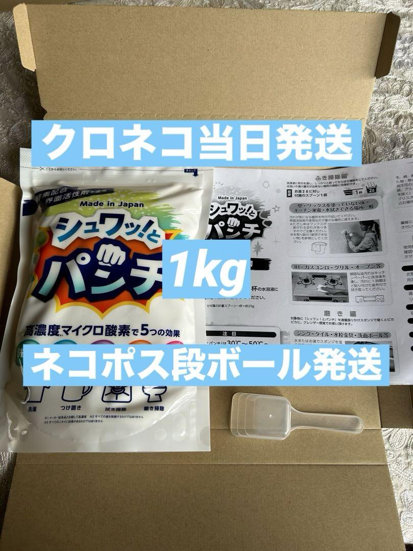 シュワッ！とパンチ 1kg 計量スプーン・取説（白黒コピー）付①