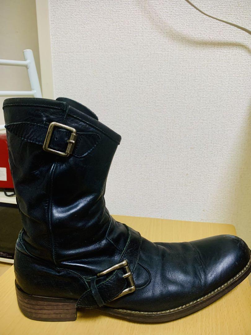 レザー エンジニアブーツ