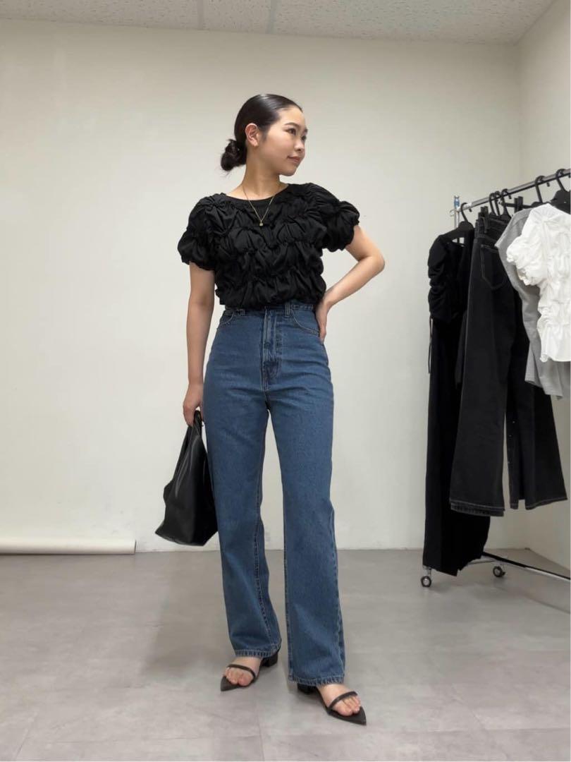 【在庫処分大特価!!】 新品 メルカリ - ブラック シャーリングホイップTシャツ トップス