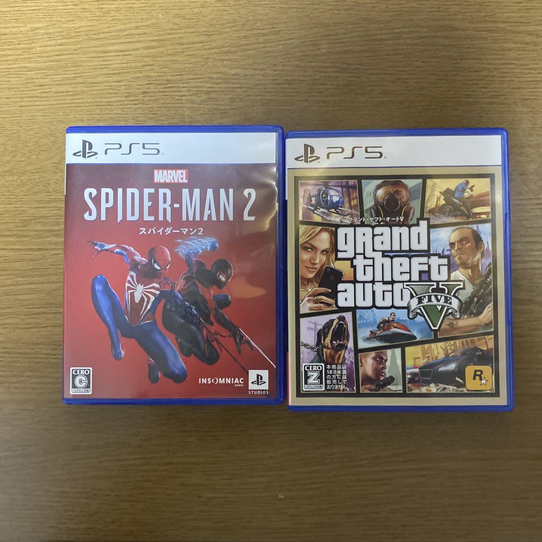 PS5 Marvel Spider-Man 2 & GTA V まとめ売り