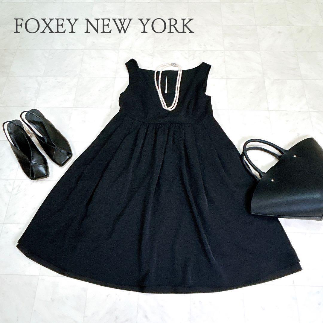 可愛い♡フォクシーニューヨーク Dress ワンピース フレアAライン 40