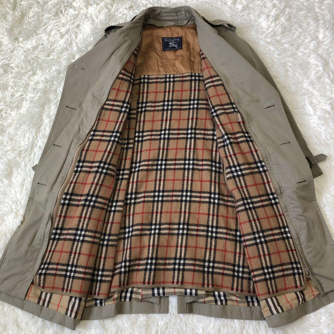 【美品】バーバリーズ　トレンチコート　英国製　ノバチェック　ライナー・ベルト付き
