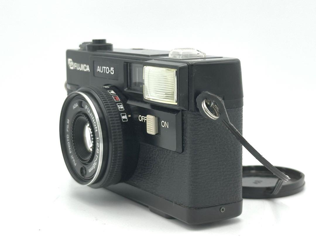 完動品】FUJICA AUTO-5 フィルムカメラ 動作確認済み 電池付き