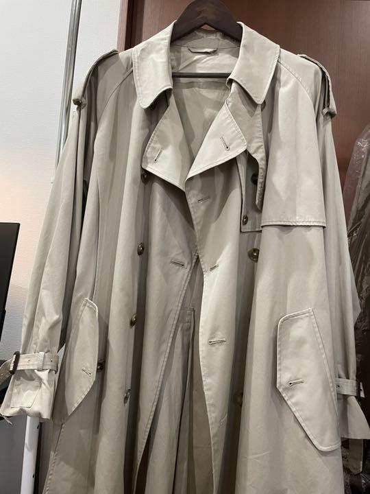 高速配送 stein LAY OVERSIZED TRENCH COAT・BEIGE M トレンチコート