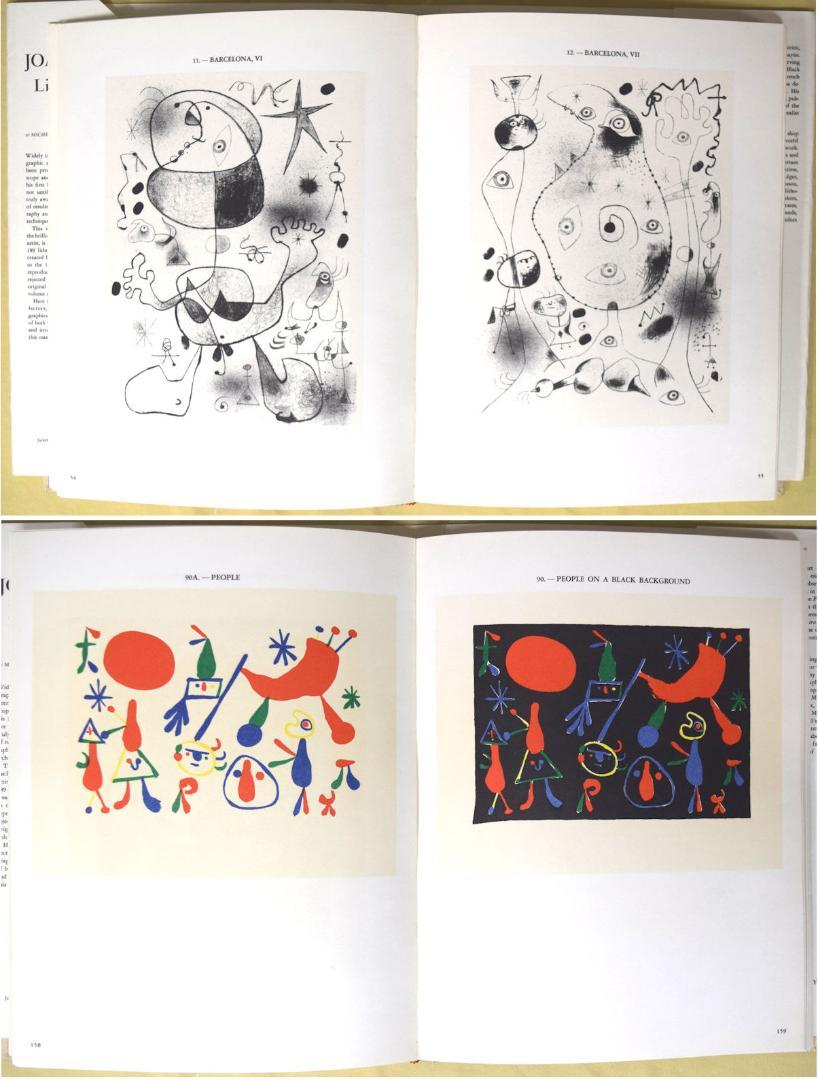ジョアン・ミロ　リトグラフ版画集　Lithographs １～４セット