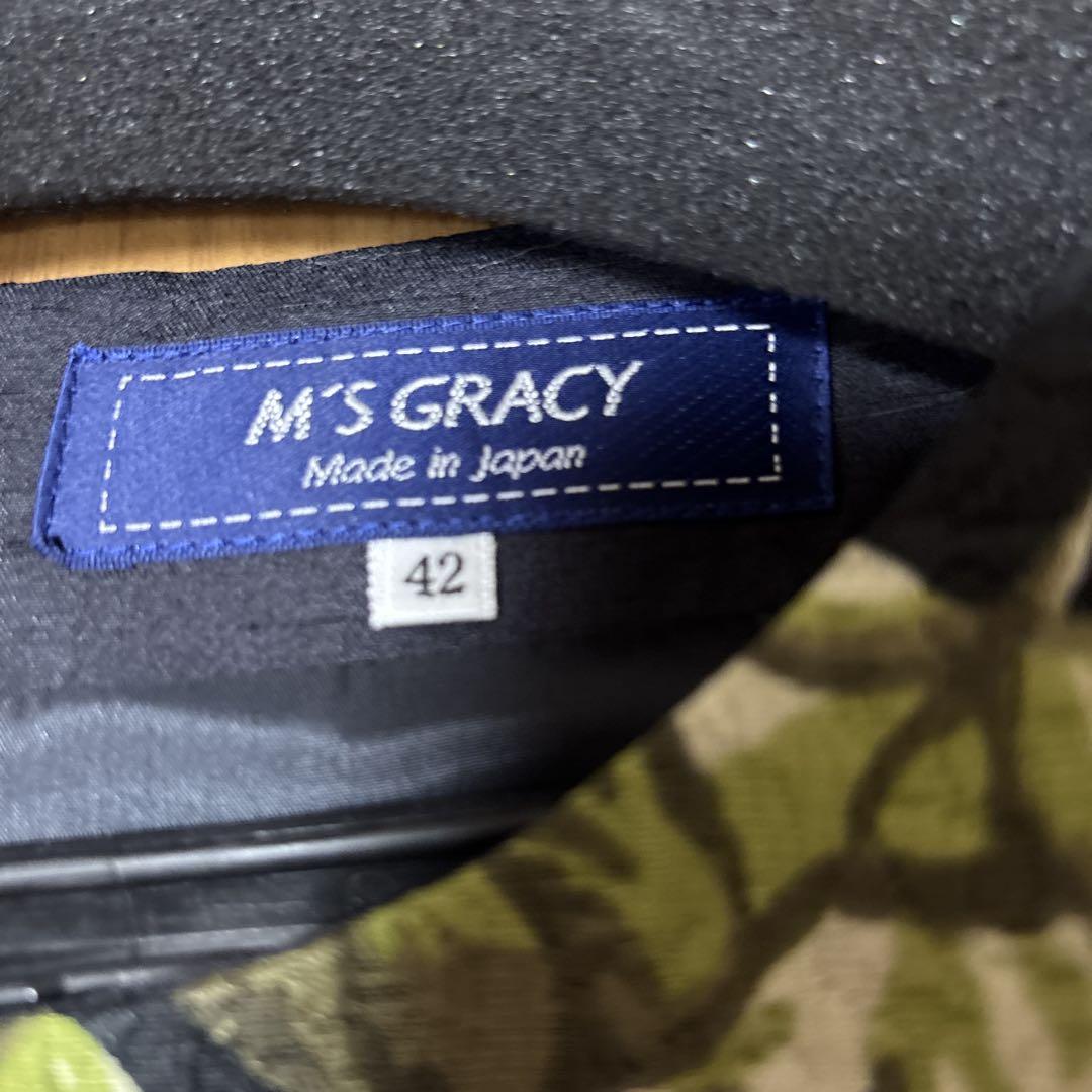 M'S GRACY 花柄 ワンピース 42新品。