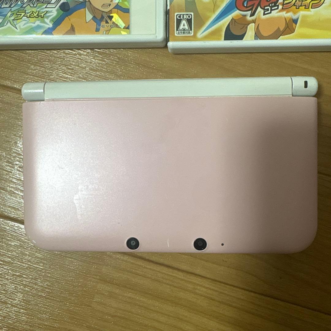 ニンテンドー3DS LL ピンク 本体 ゲームソフト付き目立った傷や汚れなし UP786_INFO