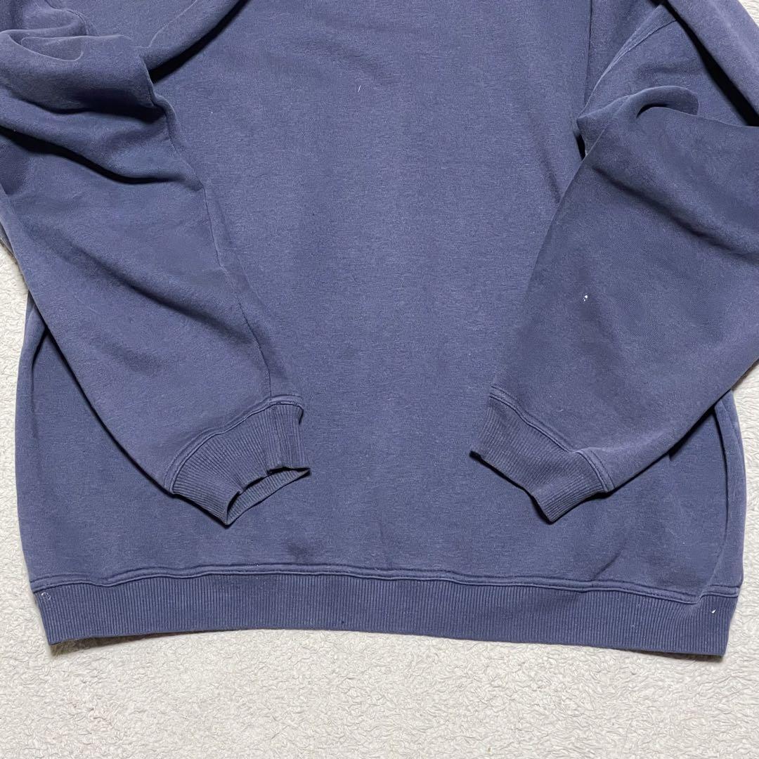 【良品】 スウェット　ブランク　グッドフェード　ナス紺　ペイント　90s XL