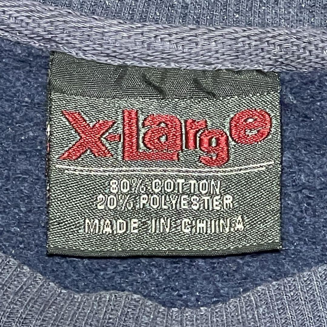 【良品】 スウェット　ブランク　グッドフェード　ナス紺　ペイント　90s XL